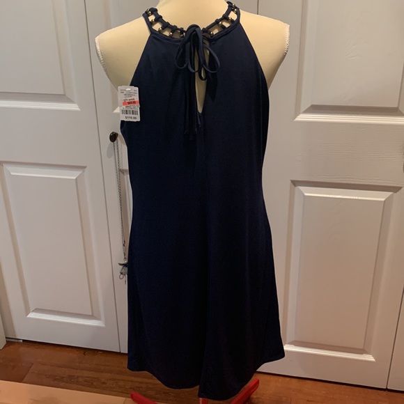 Size large le chateau blue fully lined dress - Picture 3 of 4